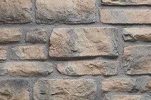 a close up of a stone wall